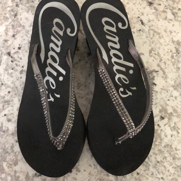 Candie's Shoes - Rhinestone Candie’s Flip Flops